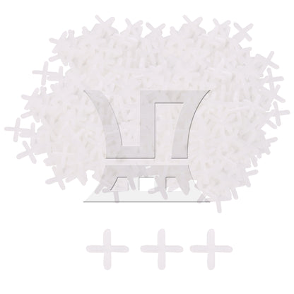 BQLZR 500 Pieces Ceramic Tile Plastic Leveler Spacers Shim 1/8 Inches Width White