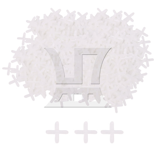 BQLZR 500 Pieces Ceramic Tile Plastic Leveler Spacers Shim 1/8 Inches Width White