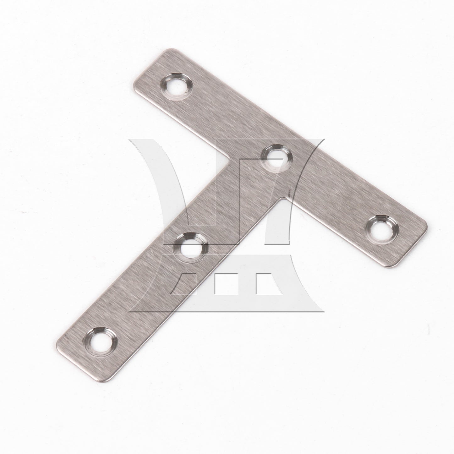 BQLZR T Shape Bracket Corner Brace 80x80mm for Cabinet Silver w/ Screws Pack of 12