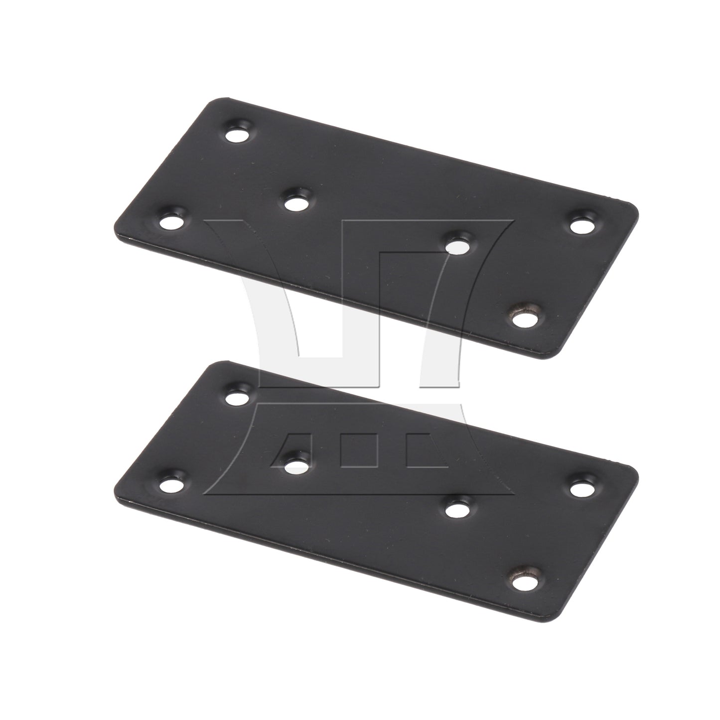 BQLZR 4 Pieces Metal Flat Straight Mending Plates for Sofa Table Chair 4"x2" Black