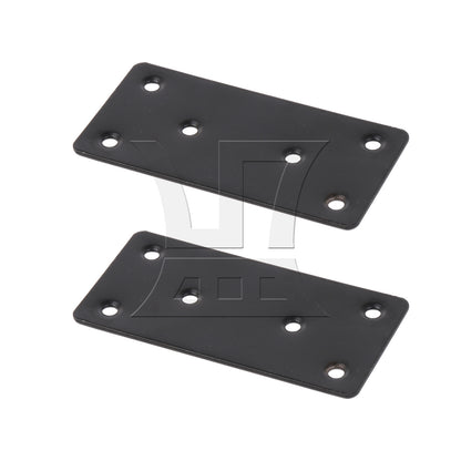 BQLZR 4 Pieces Metal Flat Straight Mending Plates for Sofa Table Chair 4"x2" Black