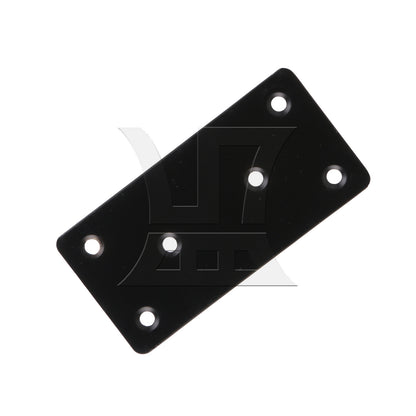 BQLZR 4 Pieces Metal Flat Straight Mending Plates for Sofa Table Chair 4"x2" Black