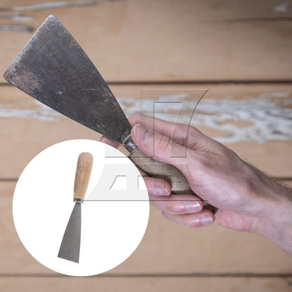 BQLZR Carbide Gasket Scrapper Tool for Drywall Finishing 2 Inch with Wooden Handle