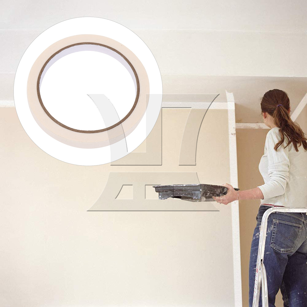 BQLZR White Artist Tape for Canvas Framing Painter 0.4inch Width x 21.87 Yard Length