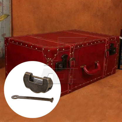 BQLZR Vintage Antique Chinese Lock for Drawer Ingot Shape 1.73 x 0.55 x 0.98 Inch
