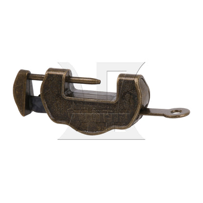 BQLZR Vintage Antique Chinese Lock for Drawer Ingot Shape 1.73 x 0.55 x 0.98 Inch