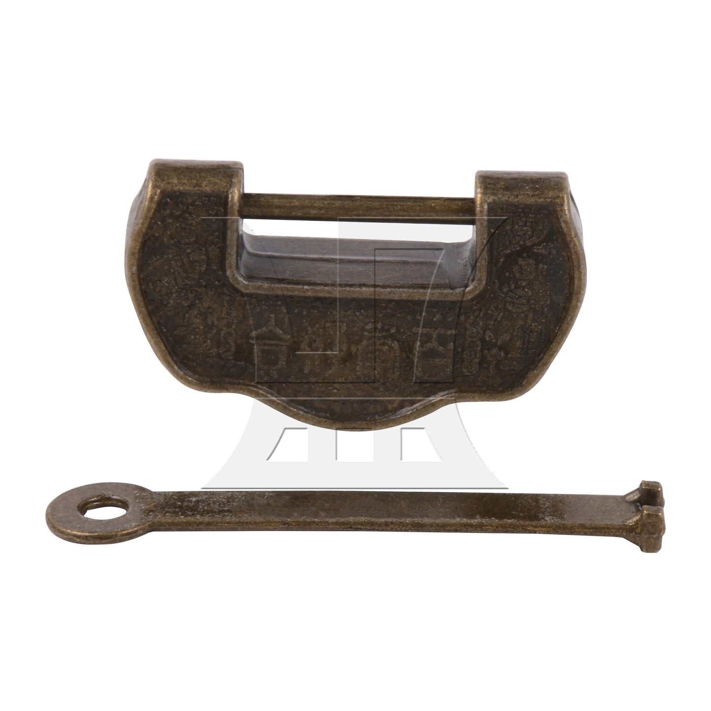 BQLZR Vintage Antique Chinese Lock for Drawer Ingot Shape 1.73 x 0.55 x 0.98 Inch