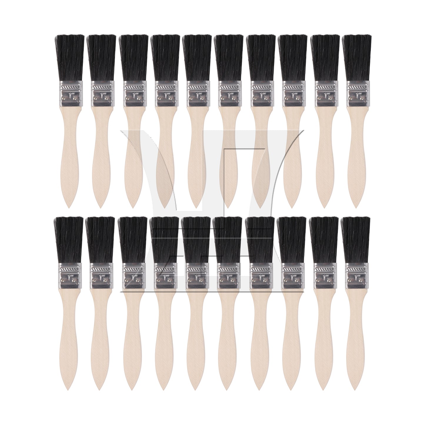 BQLZR 20 Pieces Chip Paint Brush for Wall Treatment Random Color Painting Tools 2"