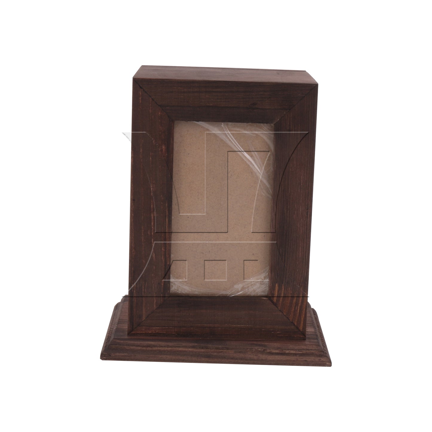 BQLZR Black-Brown Wooden Pet Urn Ashes Keepsake Memorial Box 5.51" x 4.13" x 6.69"