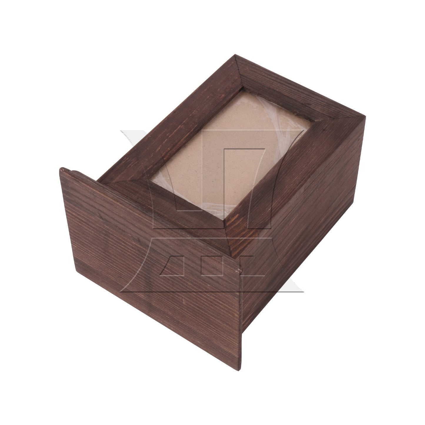BQLZR Black-Brown Wooden Pet Urn Ashes Keepsake Memorial Box 5.51" x 4.13" x 6.69"