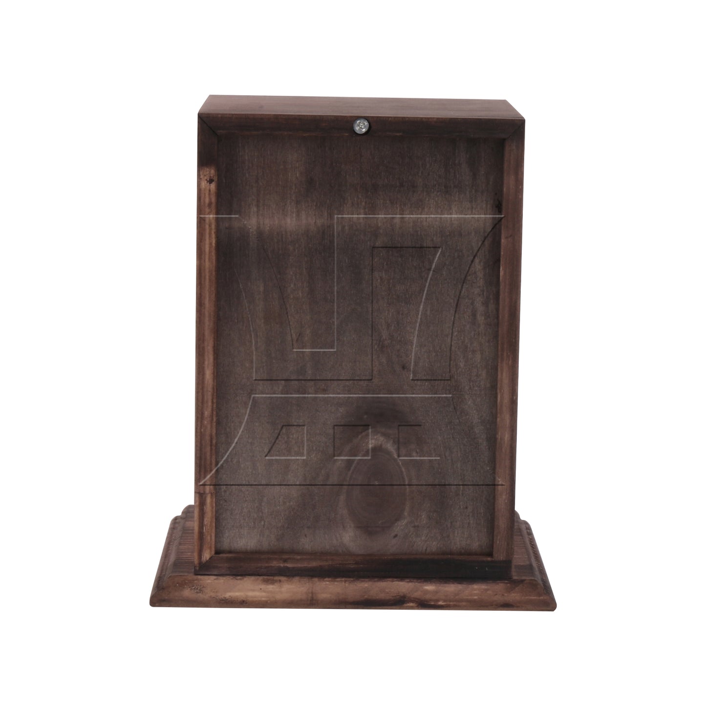 BQLZR Black-Brown Wooden Pet Urn Ashes Keepsake Memorial Box 5.51" x 4.13" x 6.69"