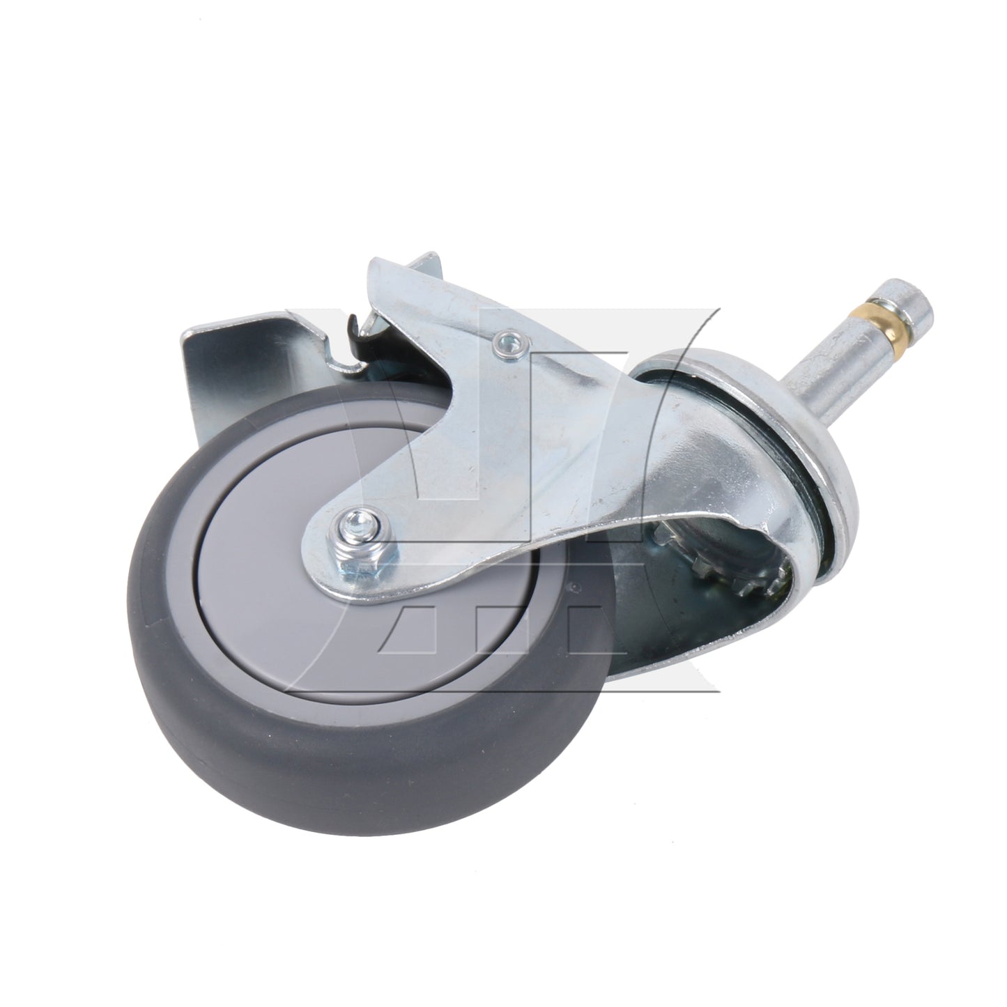 BQLZR 4Pieces Swivel Stem Caster 3" Replacement Wheels w/ Brakes for DIY Replacement