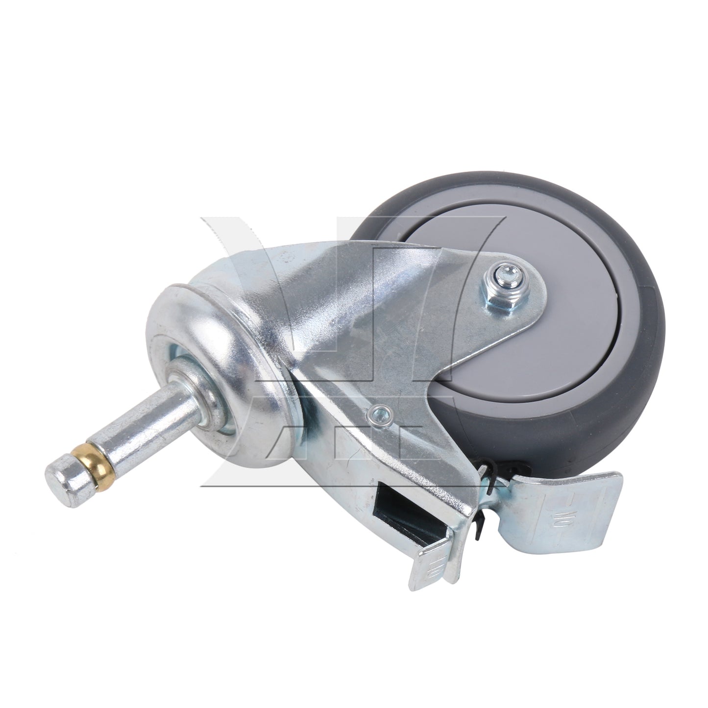 BQLZR 4Pieces Swivel Stem Caster 3" Replacement Wheels w/ Brakes for DIY Replacement