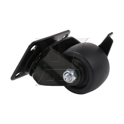 BQLZR 4 Pieces Swivel Casters 2" Replacement Wheels Black with Brakes for Home DIY