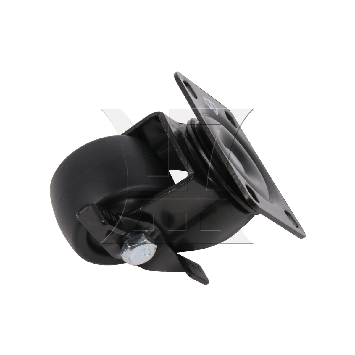 BQLZR 4 Pieces Swivel Casters 2" Replacement Wheels Black with Brakes for Home DIY