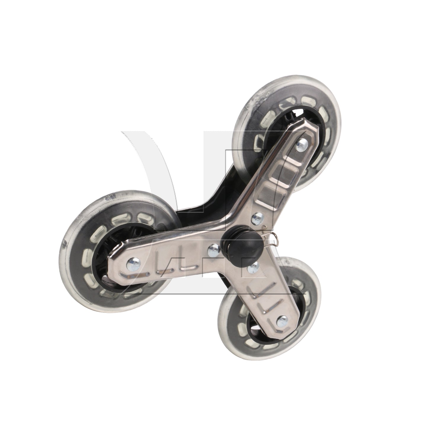 BQLZR Shopping Cart Stair Climbing Wheel Tri-Wheels Replacement 8" Silver Pack of 2