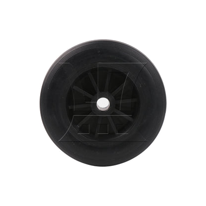 BQLZR Black Rubber Hand Truck Wheel Tire for Dolly Compressor 5 Inch D 0.5 Inch Bore