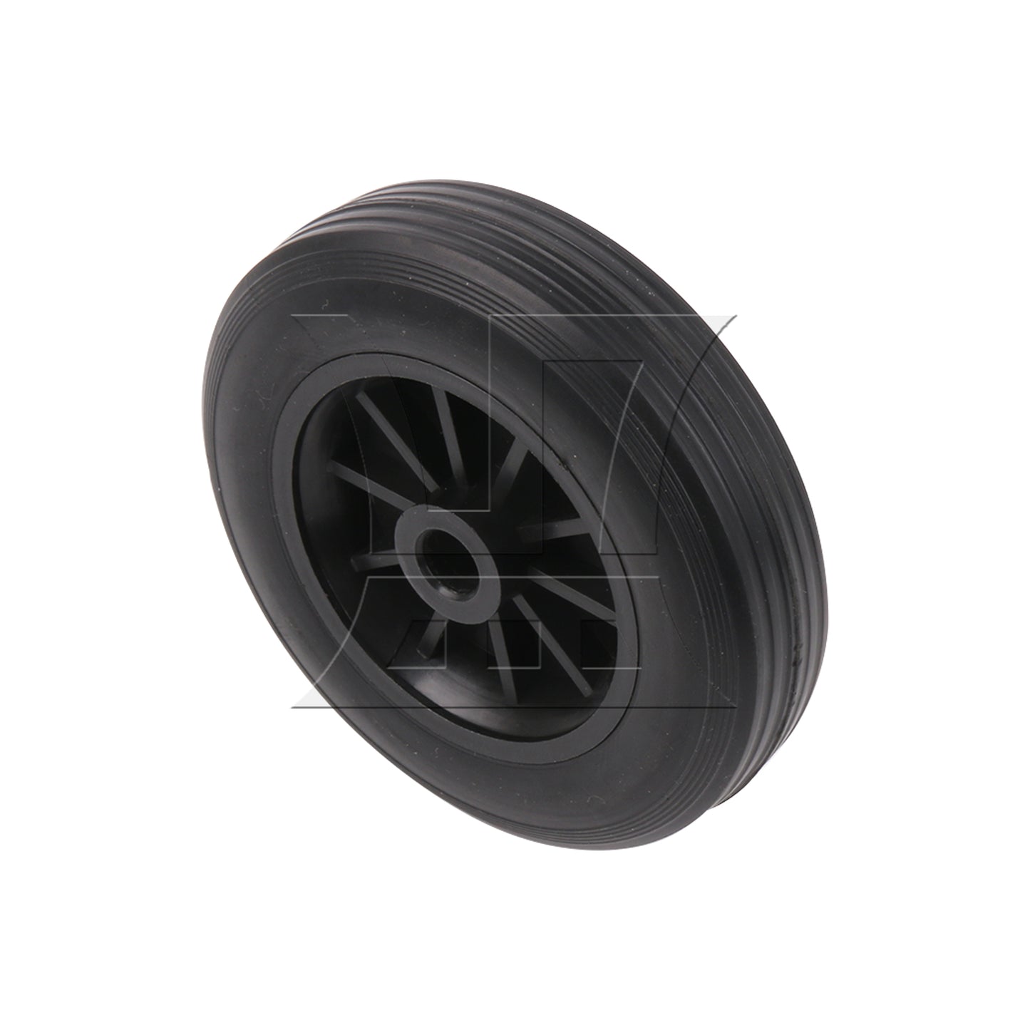 BQLZR Black Rubber Hand Truck Wheel Tire for Dolly Compressor 5 Inch D 0.5 Inch Bore