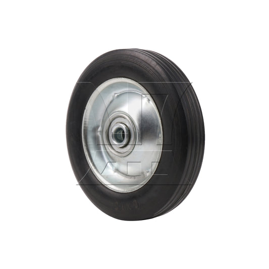 BQLZR Rubber Hand Truck Wheel Roller 6" Dia 0.5" Bore Dia with Galvanized Iron Spoke