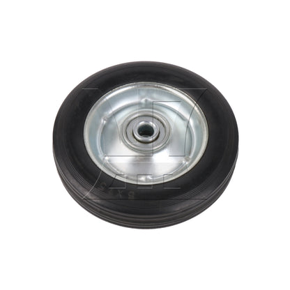 BQLZR Rubber Hand Truck Wheel Roller 6" Dia 0.5" Bore Dia with Galvanized Iron Spoke