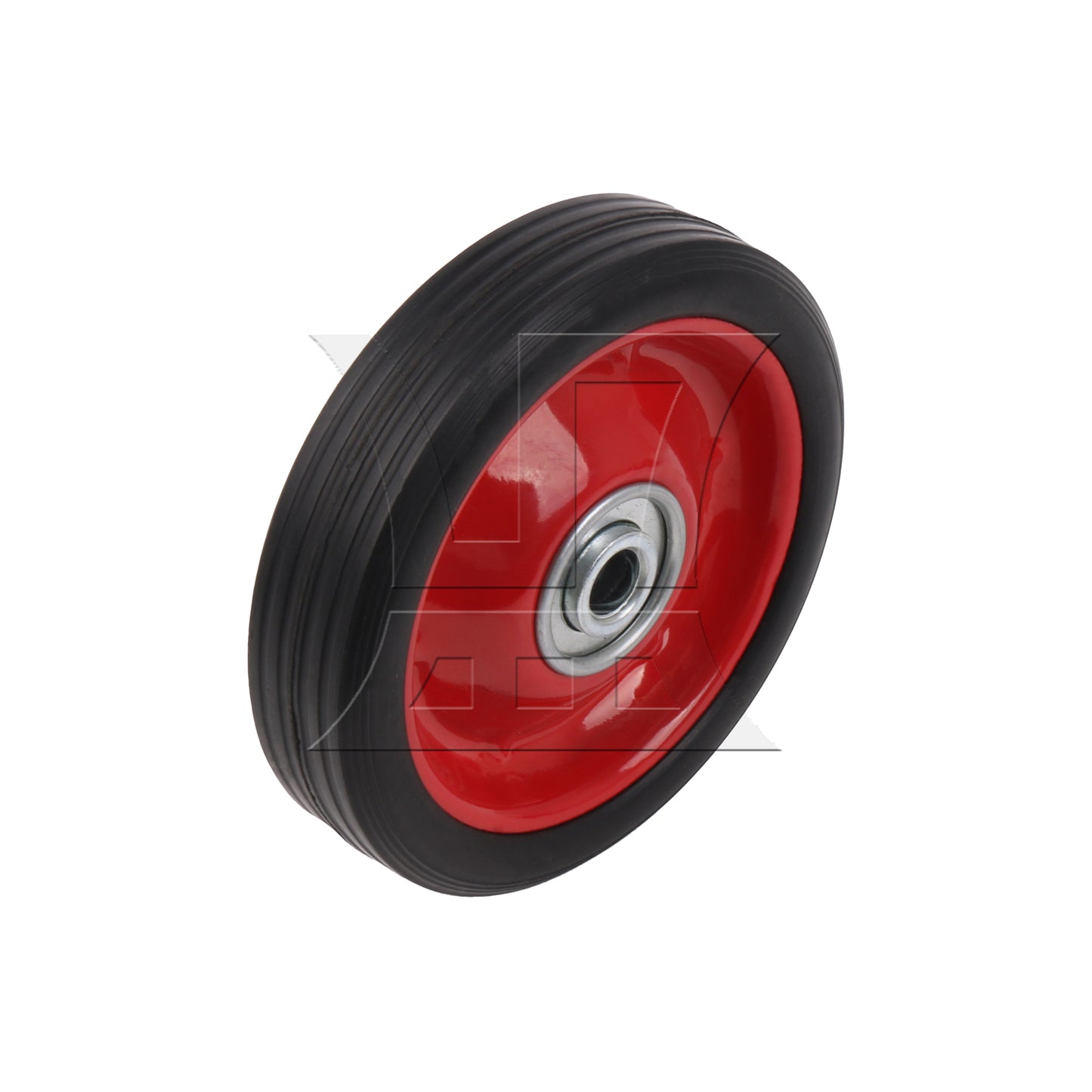 BQLZR Replacement Tire for Hand Truck 5" D 0.5" Bore Dia w/ Red Plastic Iron Spoke