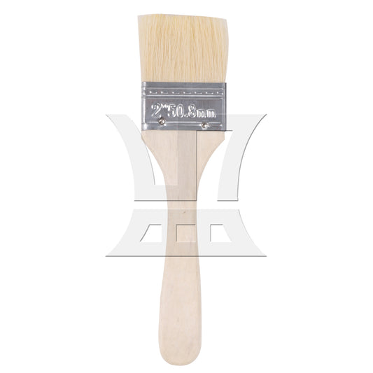 BQLZR Flat Paint Brush with Lengthen Wooden Handle 2inch for Professional Painters
