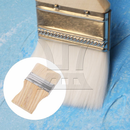 BQLZR Painting Brush for Interior Exterior 3 Inch Width with Square Wooden Handle