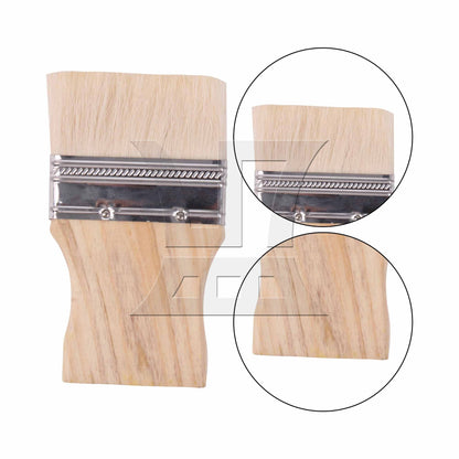 BQLZR Painting Brush for Interior Exterior 3 Inch Width with Square Wooden Handle