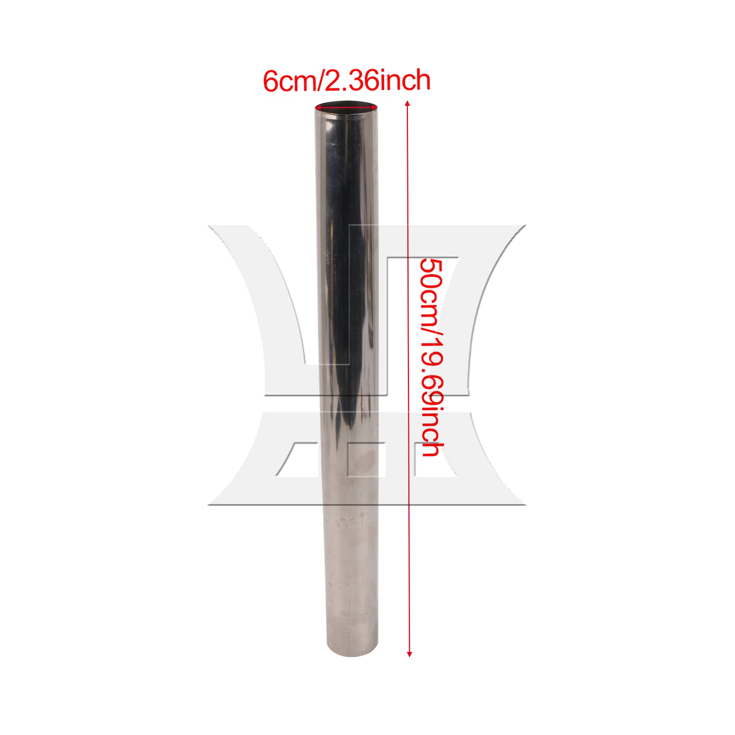 BQLZR Stainless Steel Straight Tube Exhaust Tube for Cars Modified 2.36" Diameter