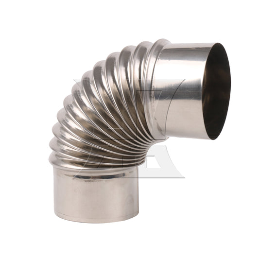 BQLZR Elbow Gas Vent Hose Elbow Connector for Dryer and Bathroom Exhaust 3.15" Dia