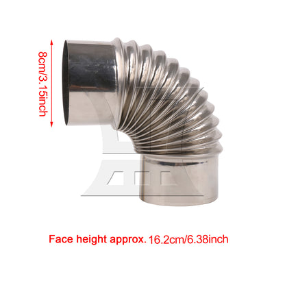 BQLZR Elbow Gas Vent Hose Elbow Connector for Dryer and Bathroom Exhaust 3.15" Dia