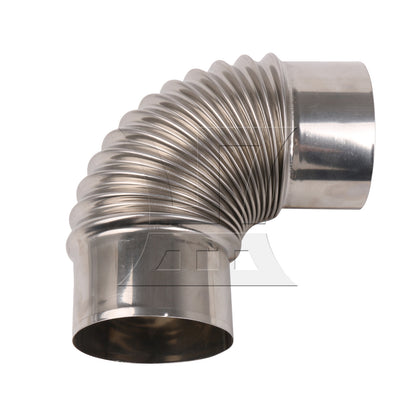 BQLZR Elbow Gas Vent Hose Elbow Connector for Dryer and Bathroom Exhaust 3.15" Dia