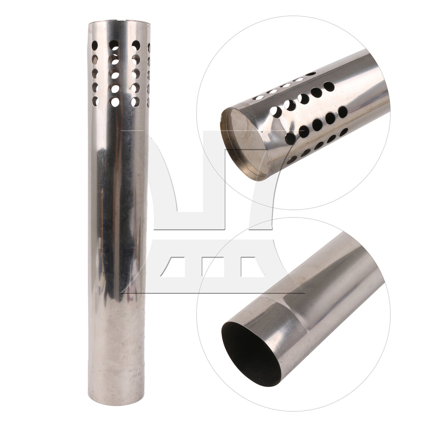 BQLZR 3" Inner Diameter Stainless Steel Straight Exhaust Tube DIY Custom Tube