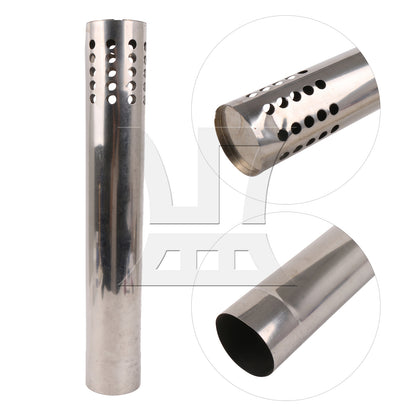 BQLZR 3" Inner Diameter Stainless Steel Straight Exhaust Tube DIY Custom Tube