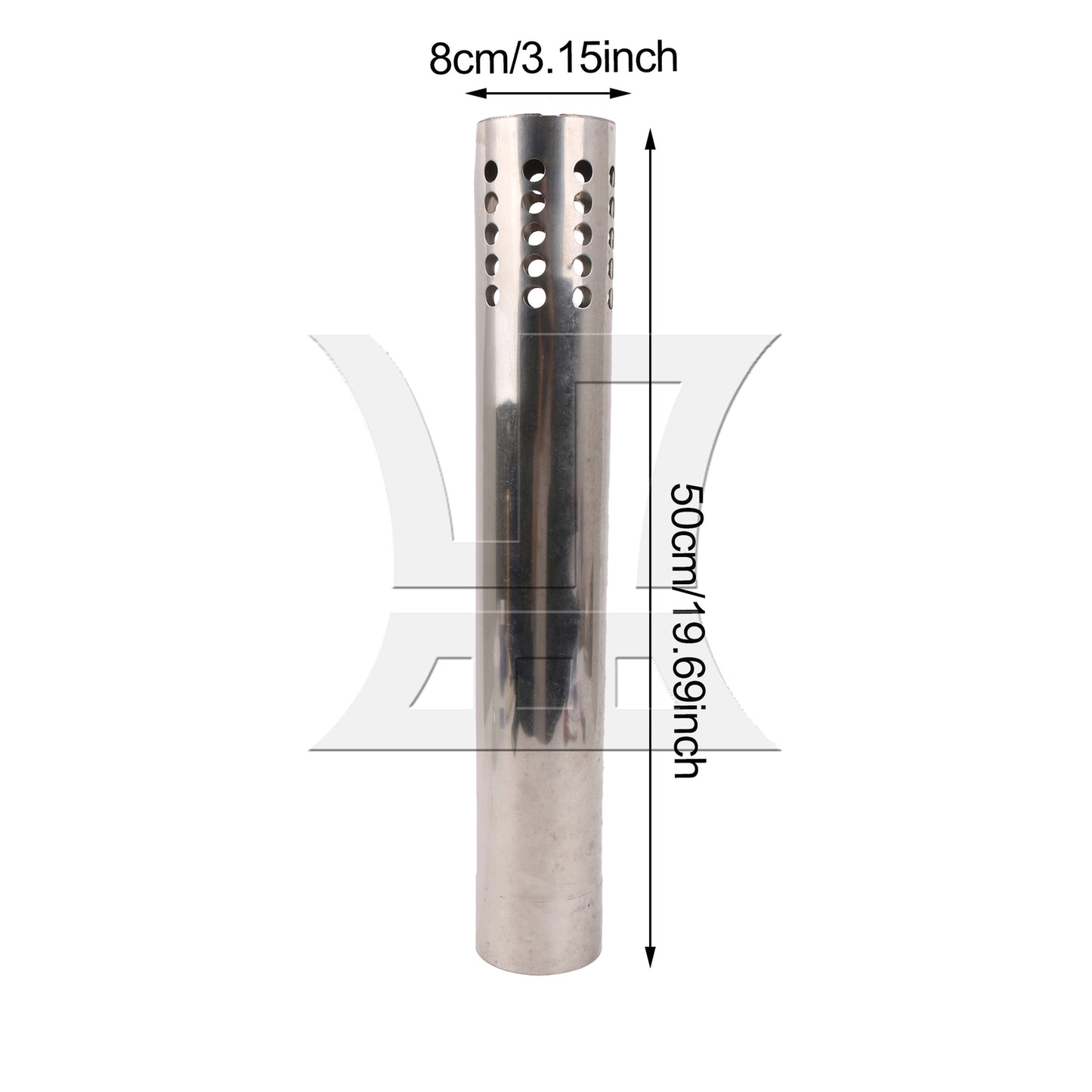 BQLZR 3" Inner Diameter Stainless Steel Straight Exhaust Tube DIY Custom Tube