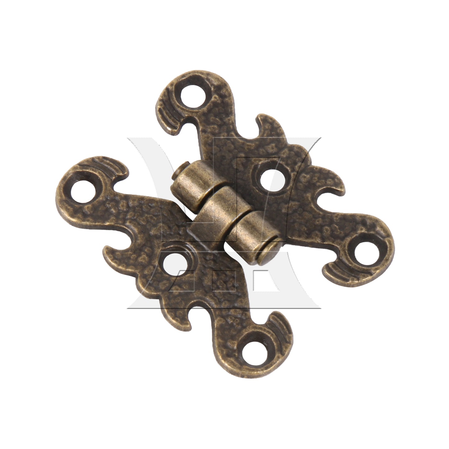 BQLZR 2 Pieces Vintage H-Shape Hinges with Screws for Home Furniture 1.57x1.18 Inch