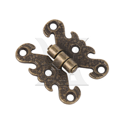 BQLZR 2 Pieces Vintage H-Shape Hinges with Screws for Home Furniture 1.57x1.18 Inch