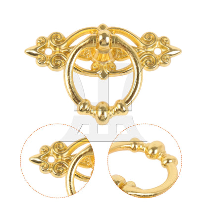 BQLZR 2 Pieces Vintage Ring Pull Handle for Cabinet Dresser Drawer 2.56 x 1.73 Inch