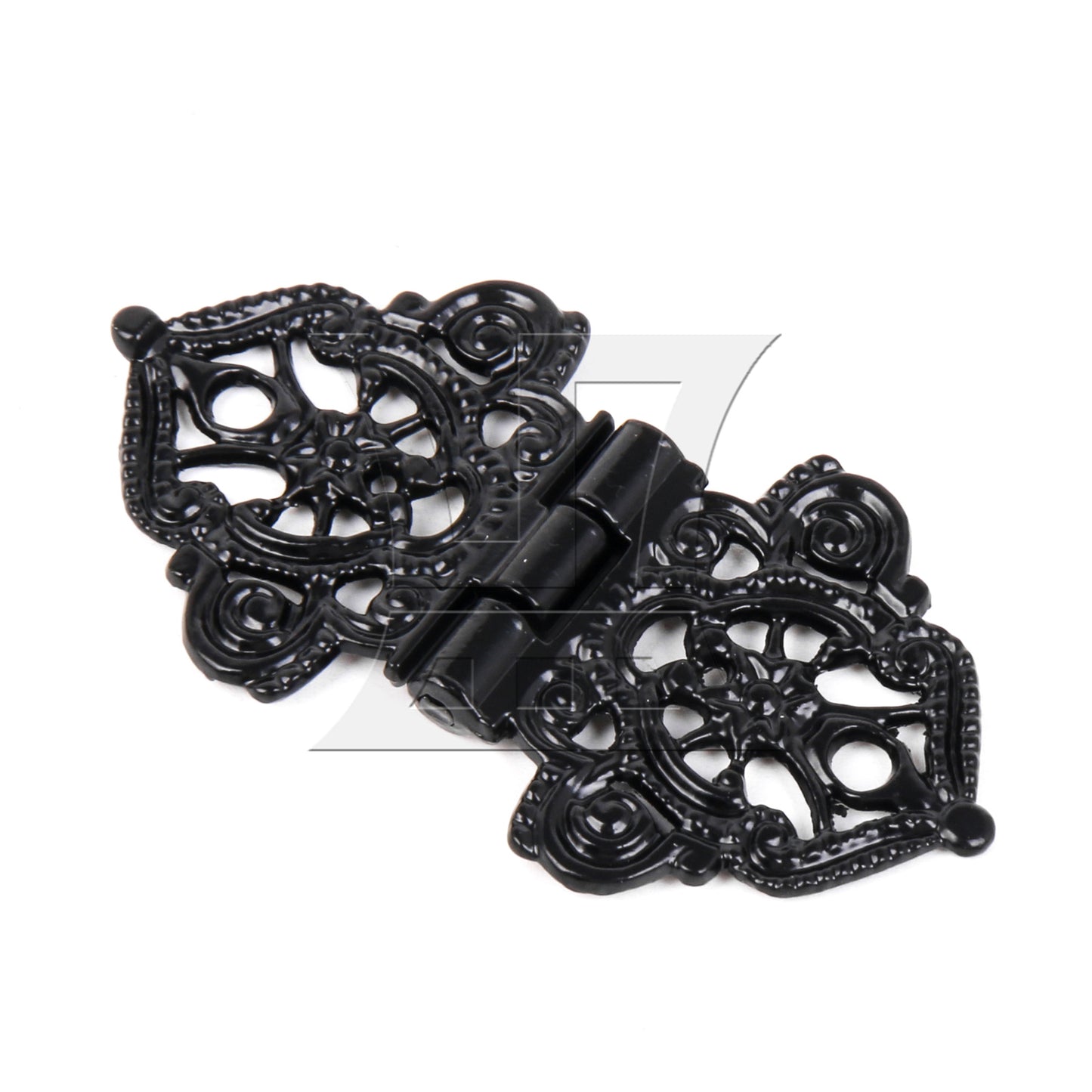 BQLZR 2 Pieces Vintage Carved Hinges with Screws for Home Furniture 2.09x1.10 Inch