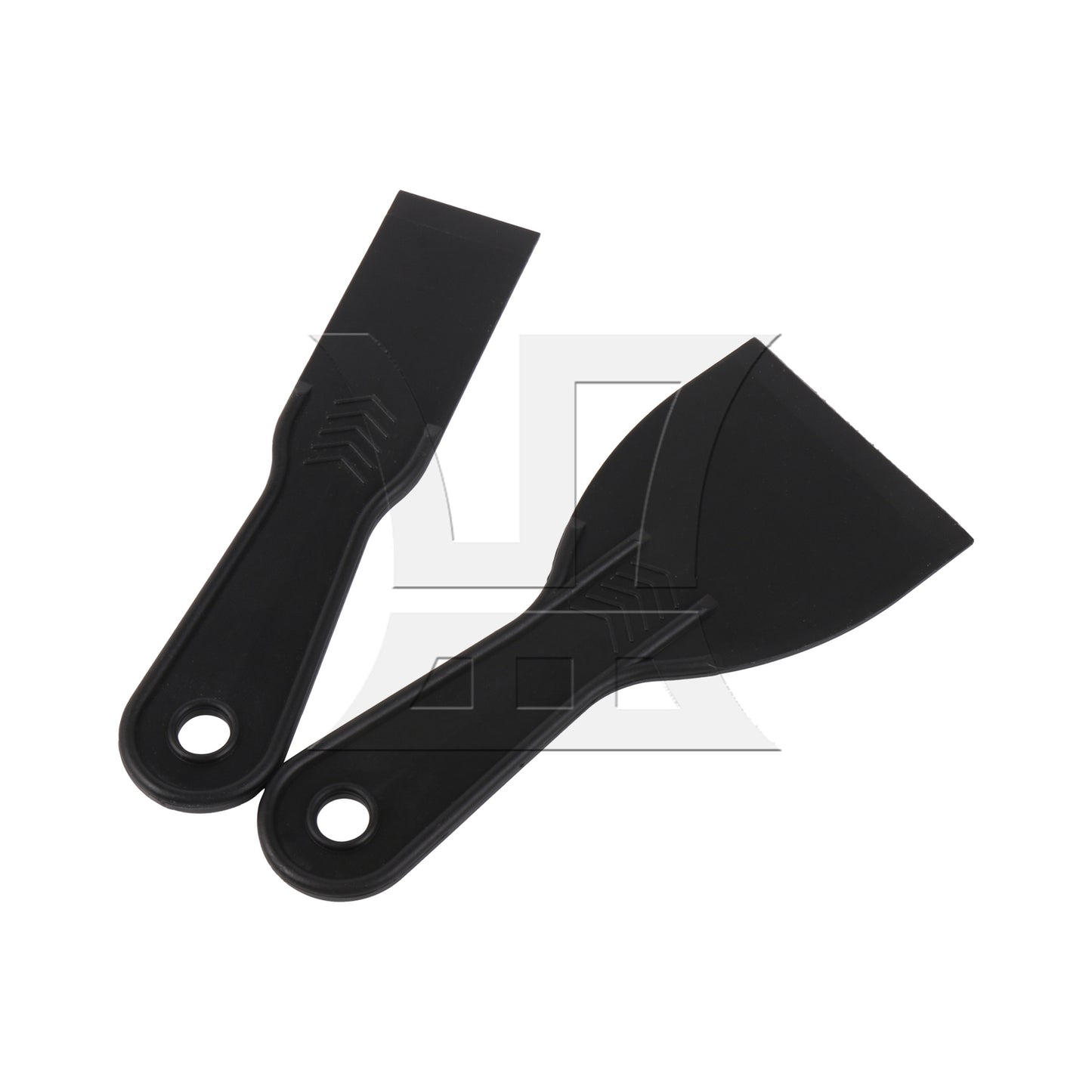 BQLZR 5 Pieces Plastic Glass Scrapers Filling Spreader Putty Mixer 1.5" to 6" Set
