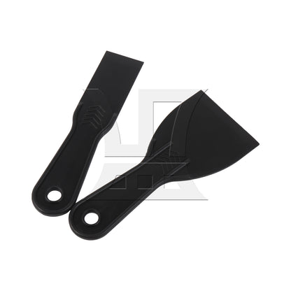 BQLZR 5 Pieces Plastic Glass Scrapers Filling Spreader Putty Mixer 1.5" to 6" Set