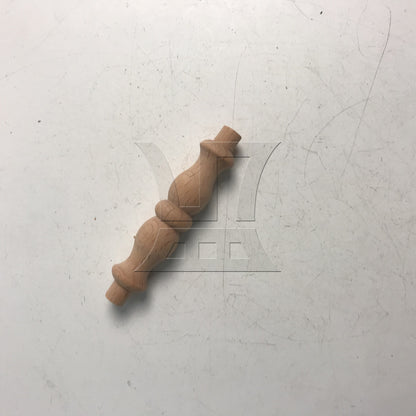 BQLZR Wood Baluster Spindle Replacement 3.39" x 0.67" for Furniture Models Miniature