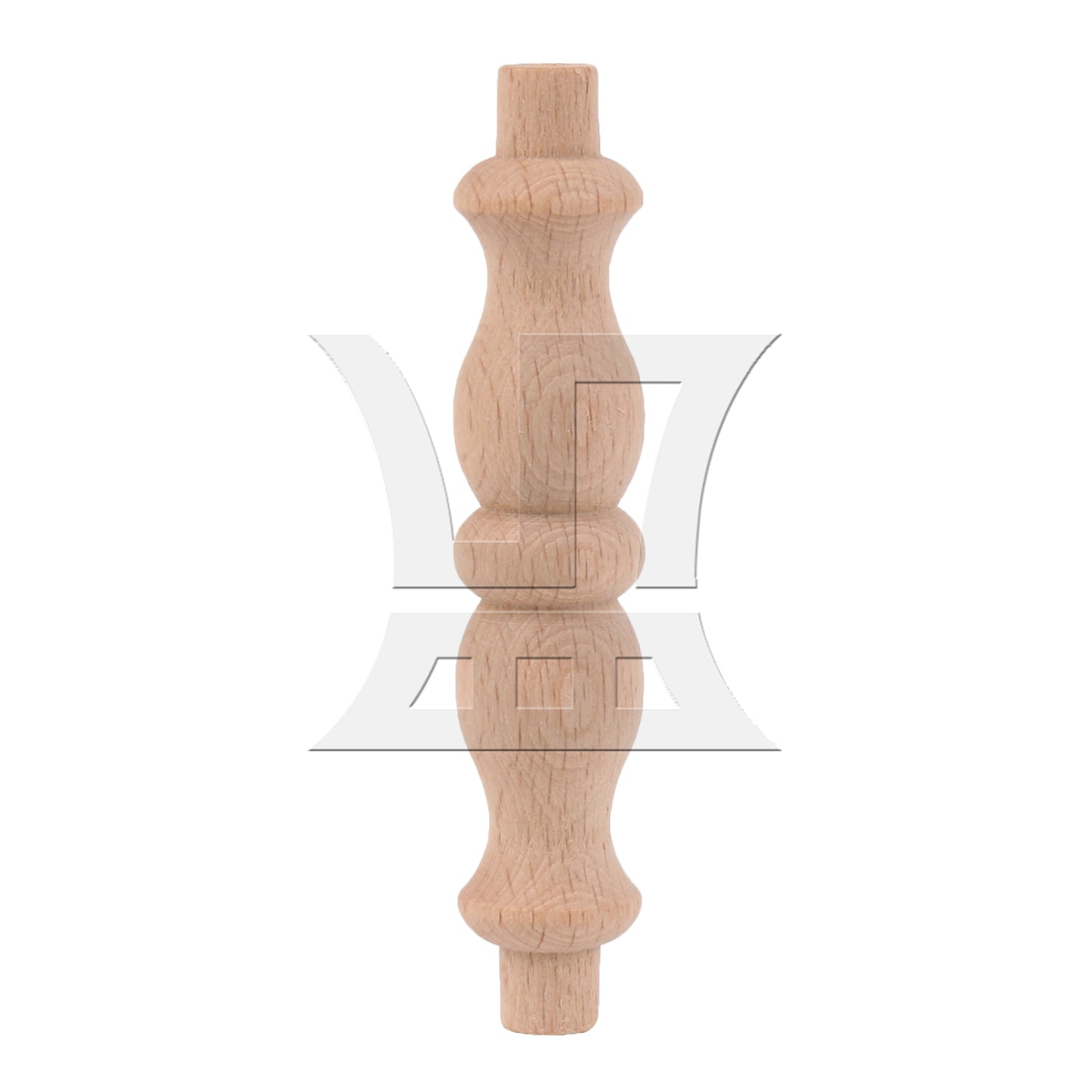 BQLZR Wood Baluster Spindle Replacement 3.39" x 0.67" for Furniture Models Miniature