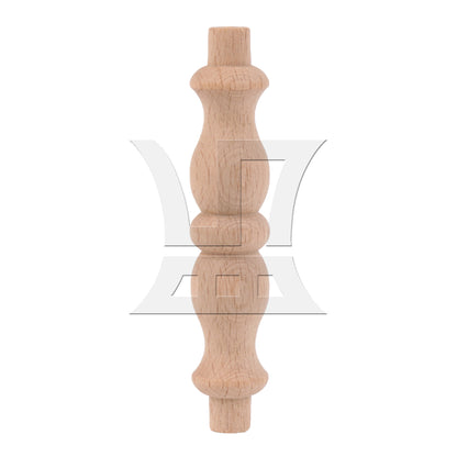 BQLZR Wood Baluster Spindle Replacement 3.39" x 0.67" for Furniture Models Miniature