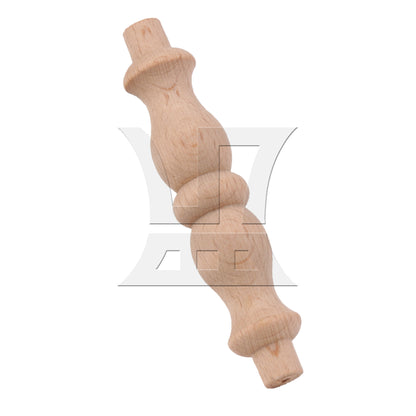 BQLZR Wood Baluster Spindle Replacement 3.39" x 0.67" for Furniture Models Miniature