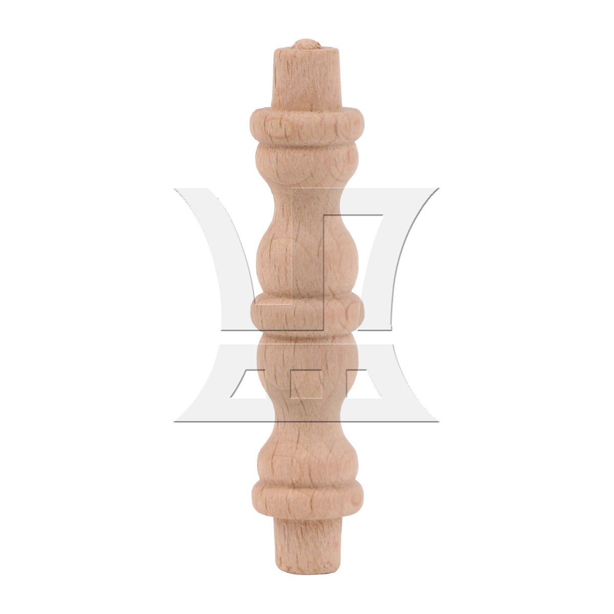 BQLZR Carved Wooden Stair Spindle Baluster for Furniture Decoration 2.72" x 0.59"
