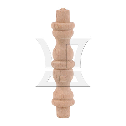 BQLZR Carved Wooden Stair Spindle Baluster for Furniture Decoration 2.72" x 0.59"