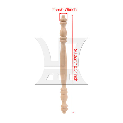 BQLZR Wood Baluster Spindle for Woodworking and Furniture Repairing 10.31" x 0.79"
