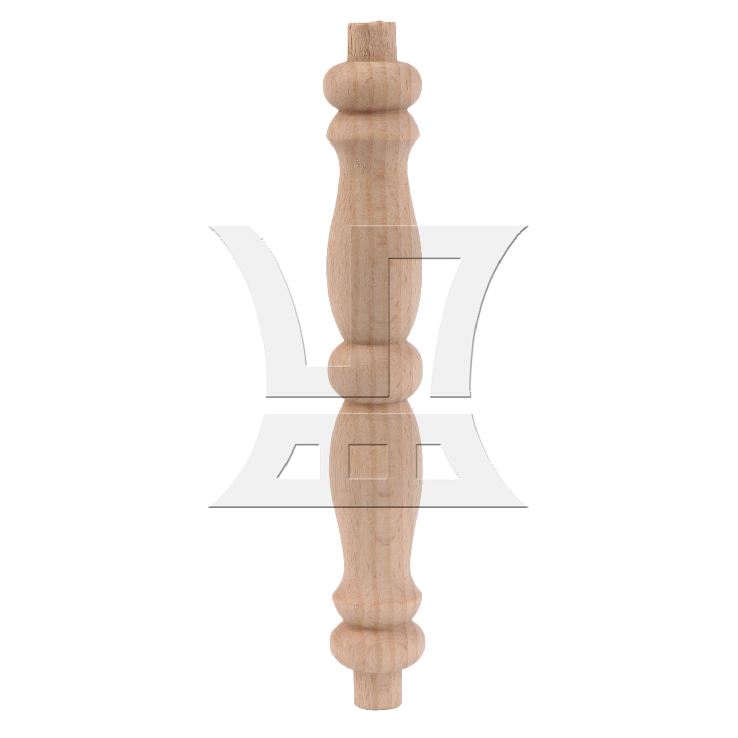 BQLZR Unfinished Wooden Baluster Spindle 5.51" x 0.79" for Home Office Decoration