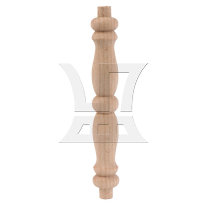 BQLZR Unfinished Wooden Baluster Spindle 5.51" x 0.79" for Home Office Decoration